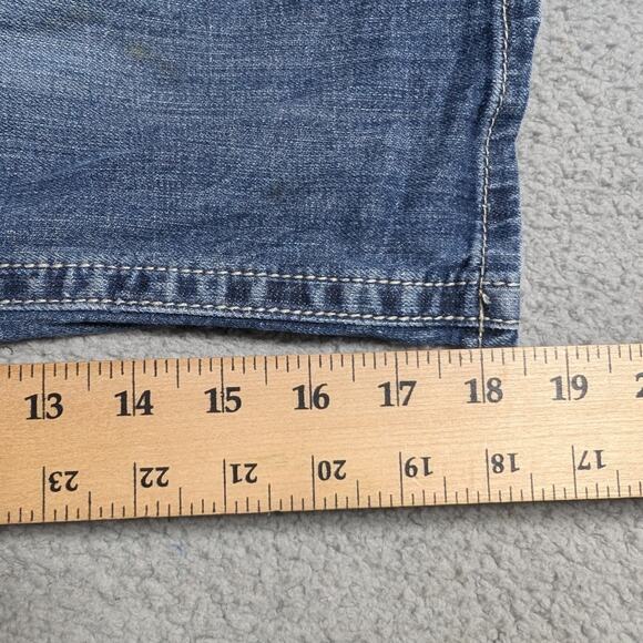 Miss Me Capri Jeans Womens 27 Distressed Embroidered Pockets Crop Denim Pants - Picture 5 of 8